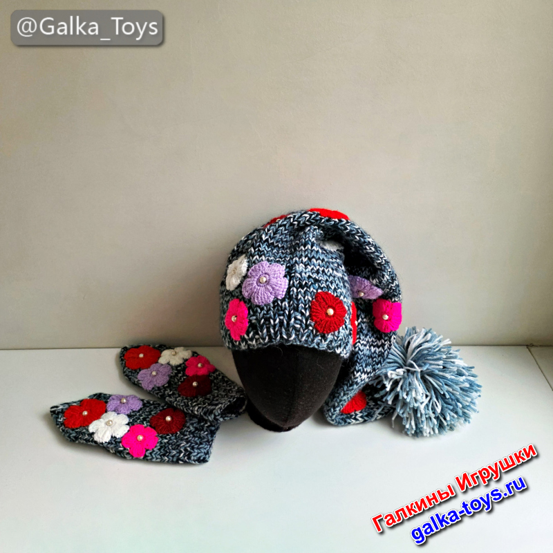 вязаные варежки спицами